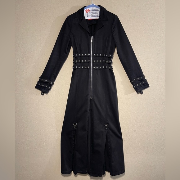 RARE Tripp NYC full length maxi trench coat/jacket - Picture 7 of 7